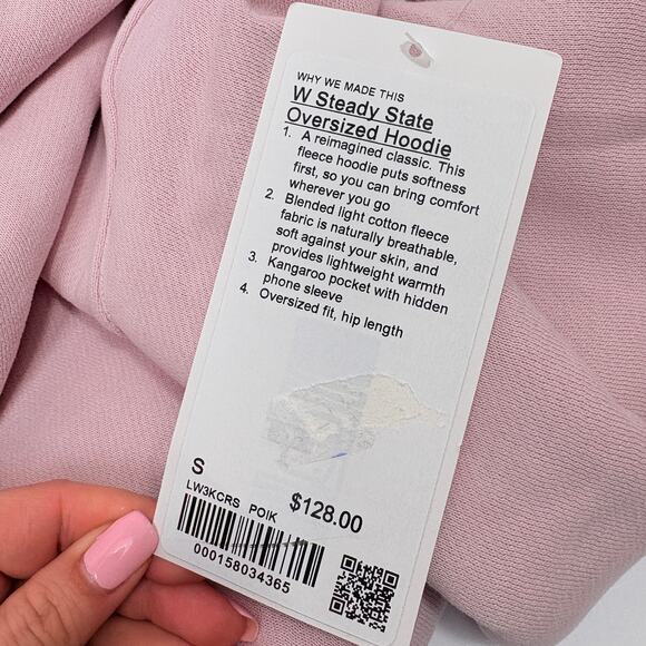Lululemon Steady State Oversized Hoodie – NWT – Size Small – Soft Porcelain Pink - Picture 9 of 11